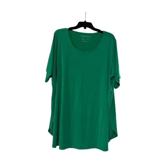 Susan Graver Emerald Scoop Neck Tunic - Picture 1 of 3